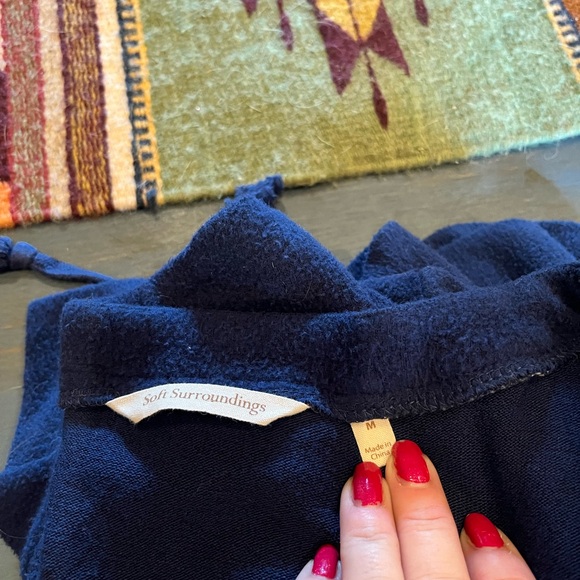 Soft surroundings fleece sweater dress - Picture 3 of 3